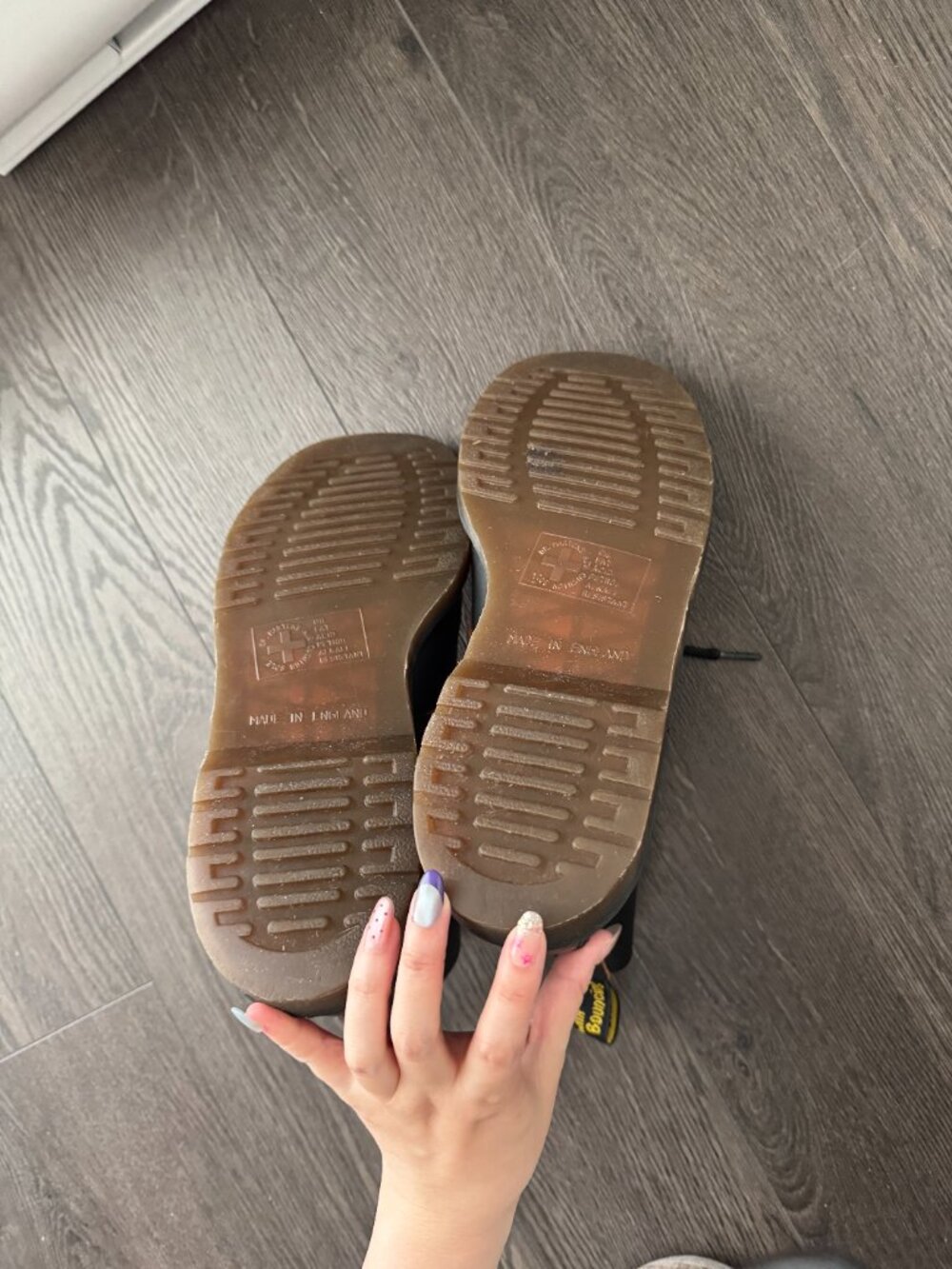 DOC MARTENS 1460 BLACK BOOT SIZEUS 9 MENS MADE IN ENGLAND - Picture 10 of 16